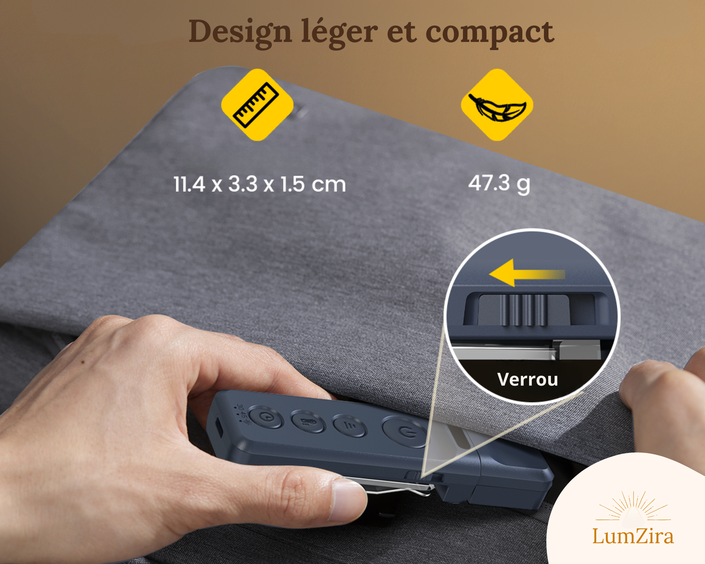 LUMYNE â Lampe de lecture compacte avec marque-page & timer