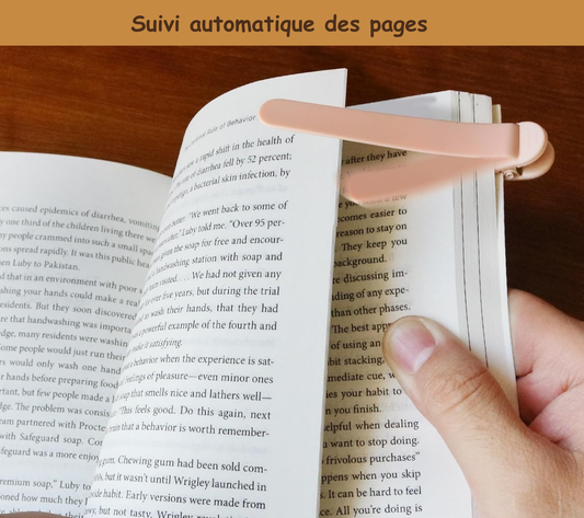 Marque-page à clip – Suivi de lecture pratique et sans effort