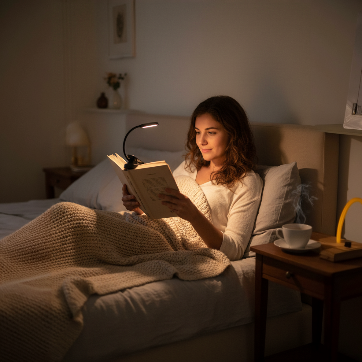 COLYNE – Lampe de lecture à clip anti-fatigue visuelle